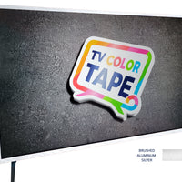 TV Color Tape® customizable brushed aluminum vinyl wrap for sony lg samsung frame bezel 65 55 50 43 42 32
