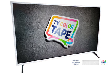 TV Color Tape® customizable brushed aluminum vinyl wrap for sony lg samsung frame bezel 65 55 50 43 42 32