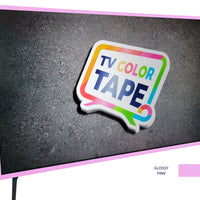 TV Color Tape® customizable glossy pink vinyl wrap for sony lg samsung frame bezel 65 55 50 43 42 32